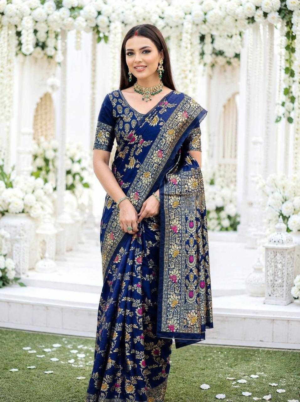YNF Wholesale Lichi Silk Soft Silk Sarees KESH577 MINA FLOWER | Surat Manufacturer