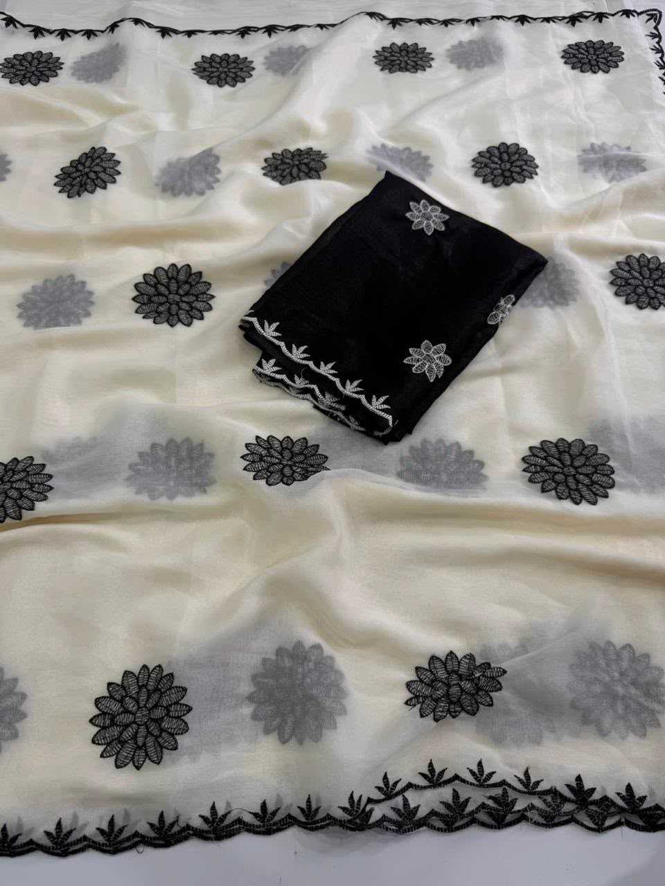 YNF Wholesale Georgette Designer Sarees  | Surat Manufacturer