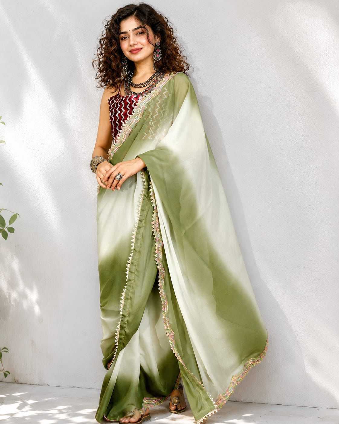 YNF Wholesale Georgette Designer Sarees  | Surat Manufacturer