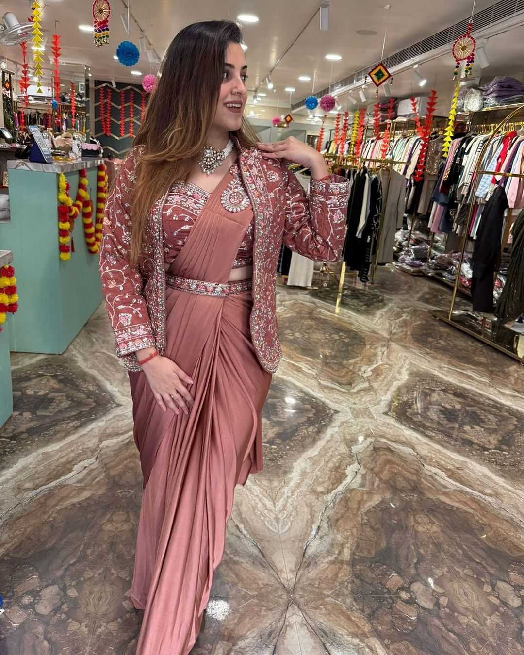 YNF Wholesale Satin Ready To Wear Sarees  | Surat Manufacturer