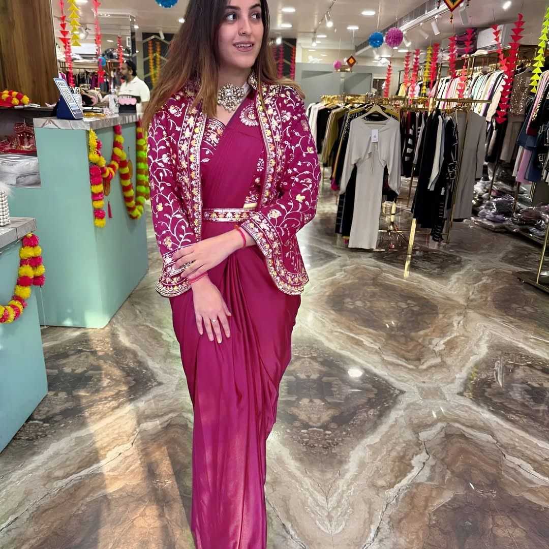 YNF Wholesale Satin Ready To Wear Sarees  | Surat Manufacturer