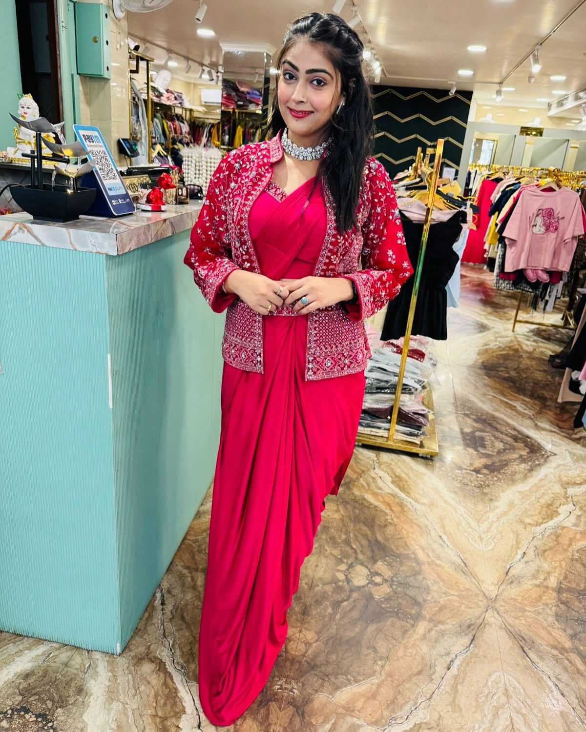 YNF Wholesale Satin Silk Ready To Wear Sarees  | Surat Manufacturer