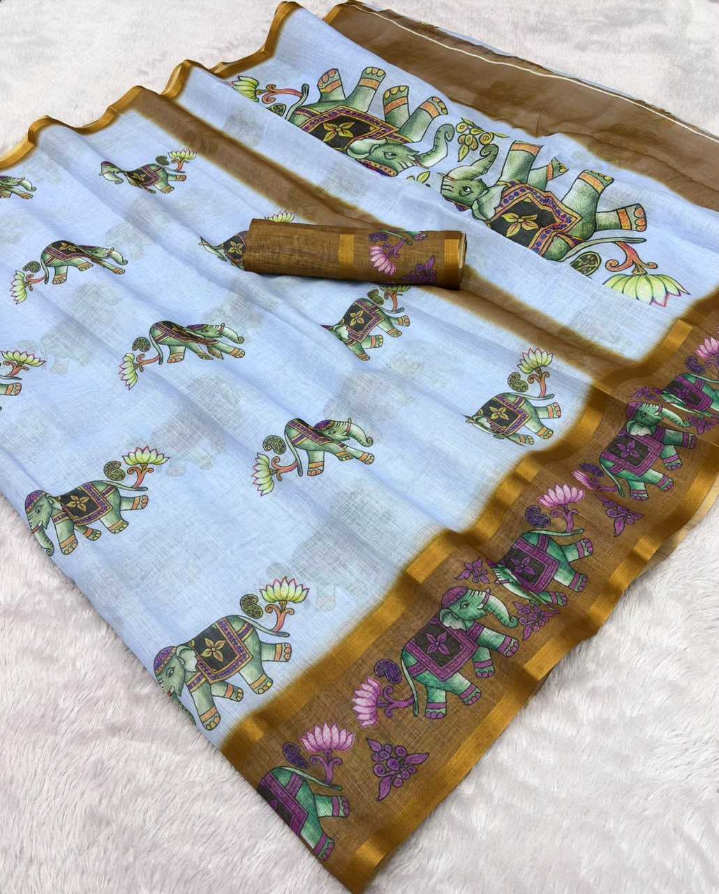 YNF Wholesale Cotton Printed Sarees  | Surat Manufacturer