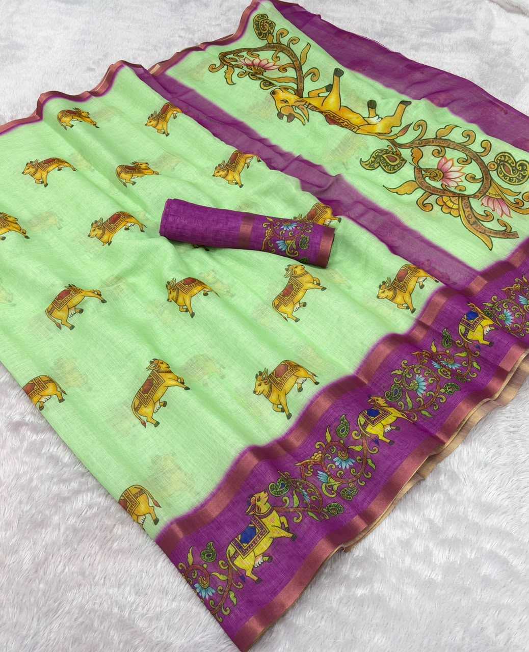 YNF Wholesale Cotton Printed Sarees  | Surat Manufacturer