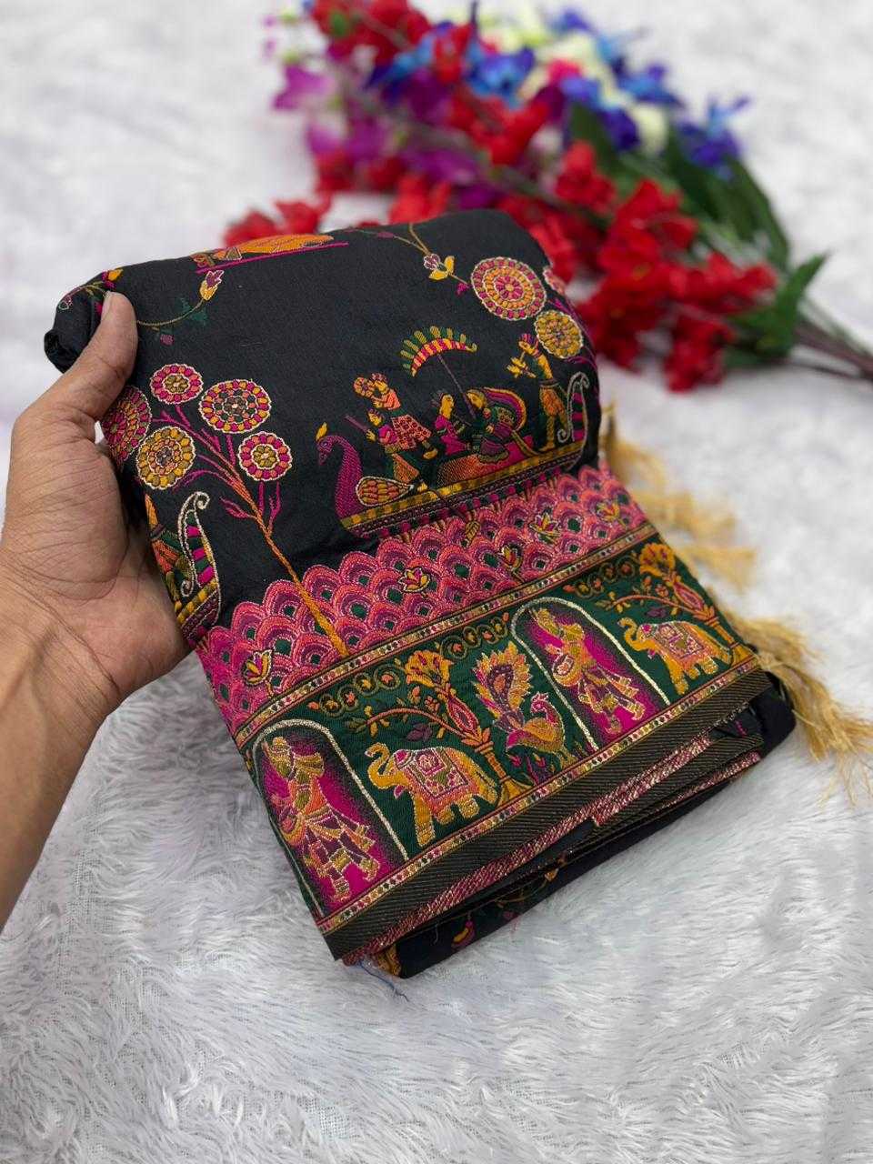 YNF Wholesale Pashmina Traditional Silk Sarees  | Surat Manufacturer