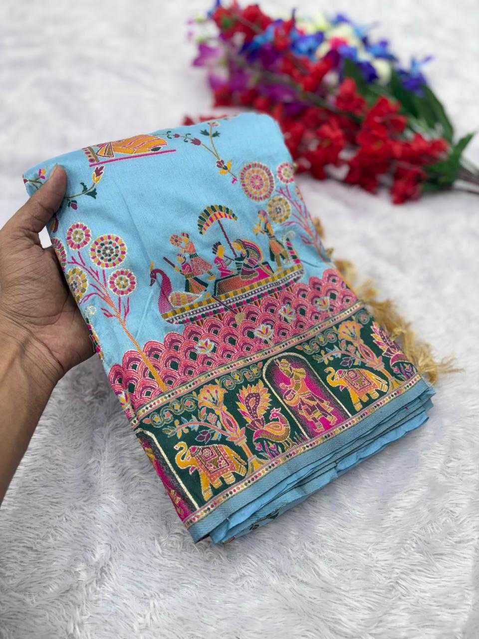 YNF Wholesale Pashmina Traditional Silk Sarees  | Surat Manufacturer