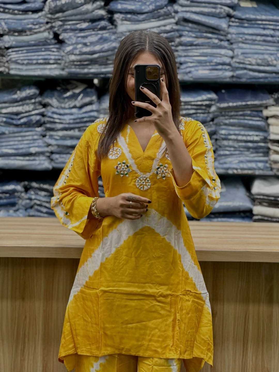 YNF Wholesale Burberry Silk Co-ord Set  | Surat Manufacturer