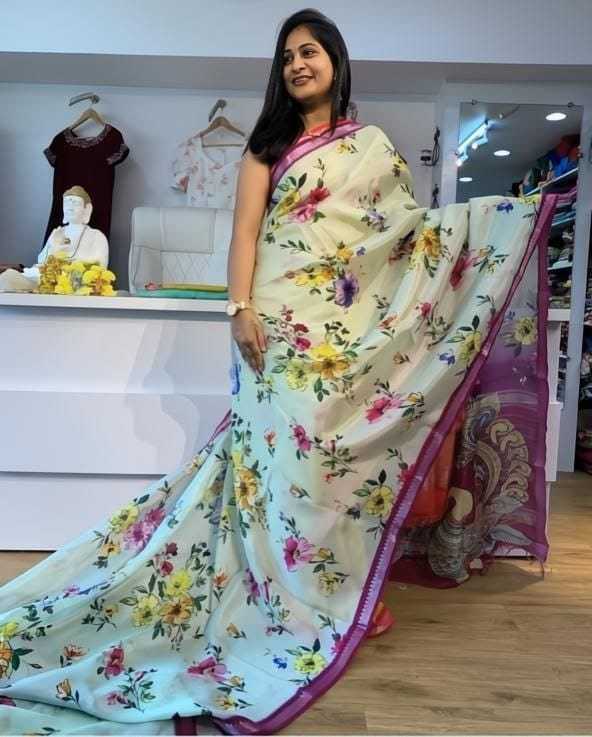 YNF Wholesale Linen Designer Sarees  | Surat Manufacturer
