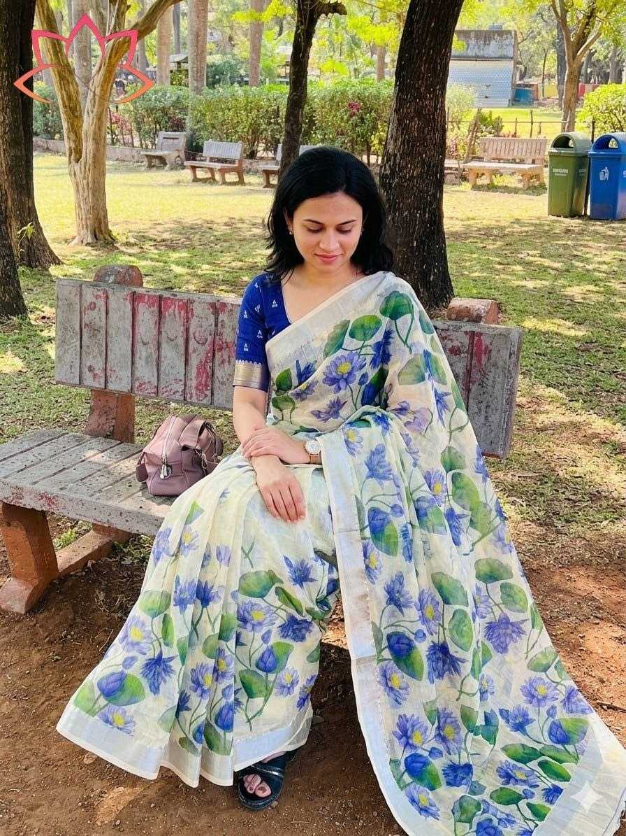 YNF Wholesale Linen Designer Sarees  | Surat Manufacturer
