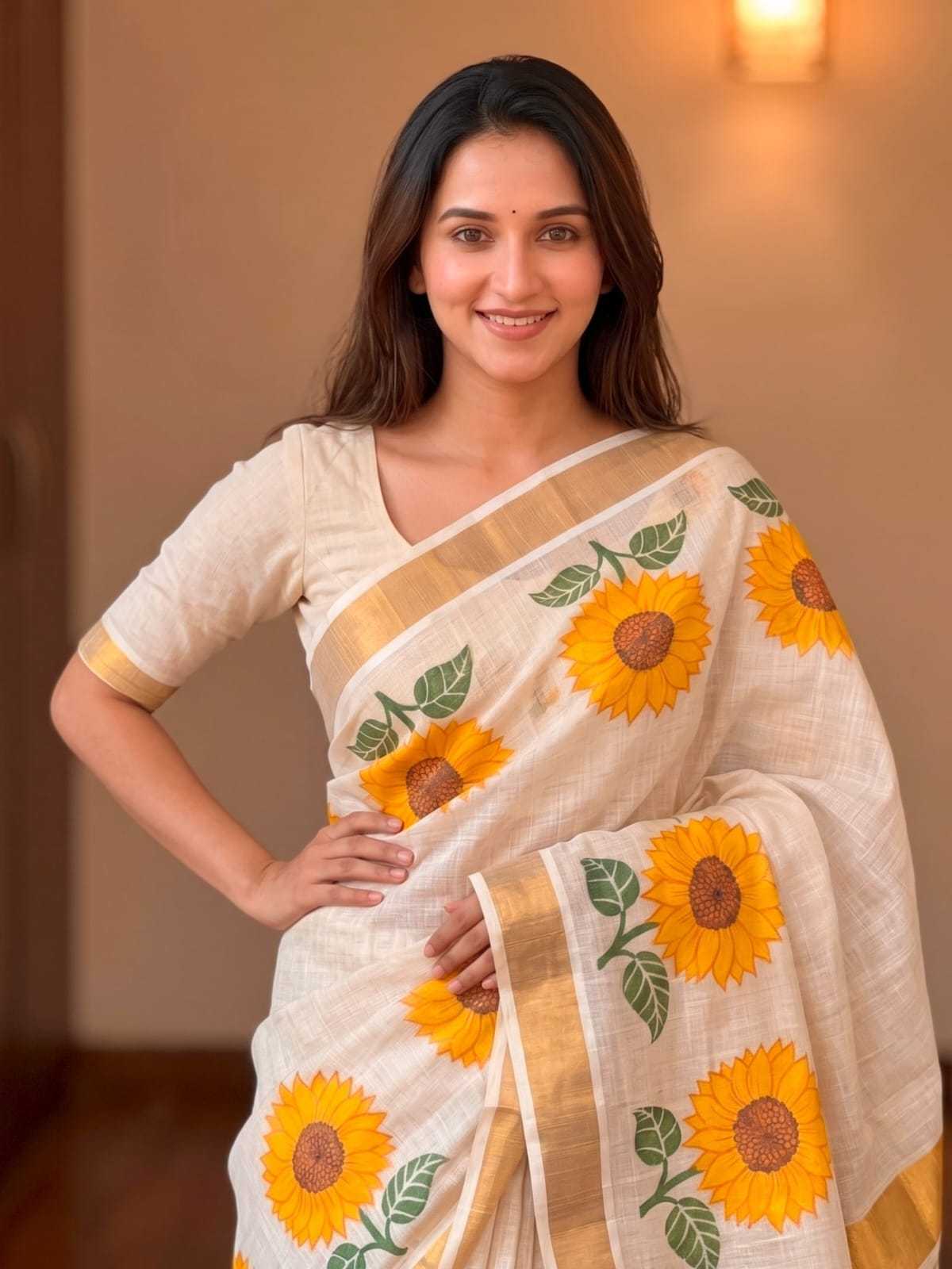 YNF Wholesale Linen Party Wear Sarees  | Surat Manufacturer