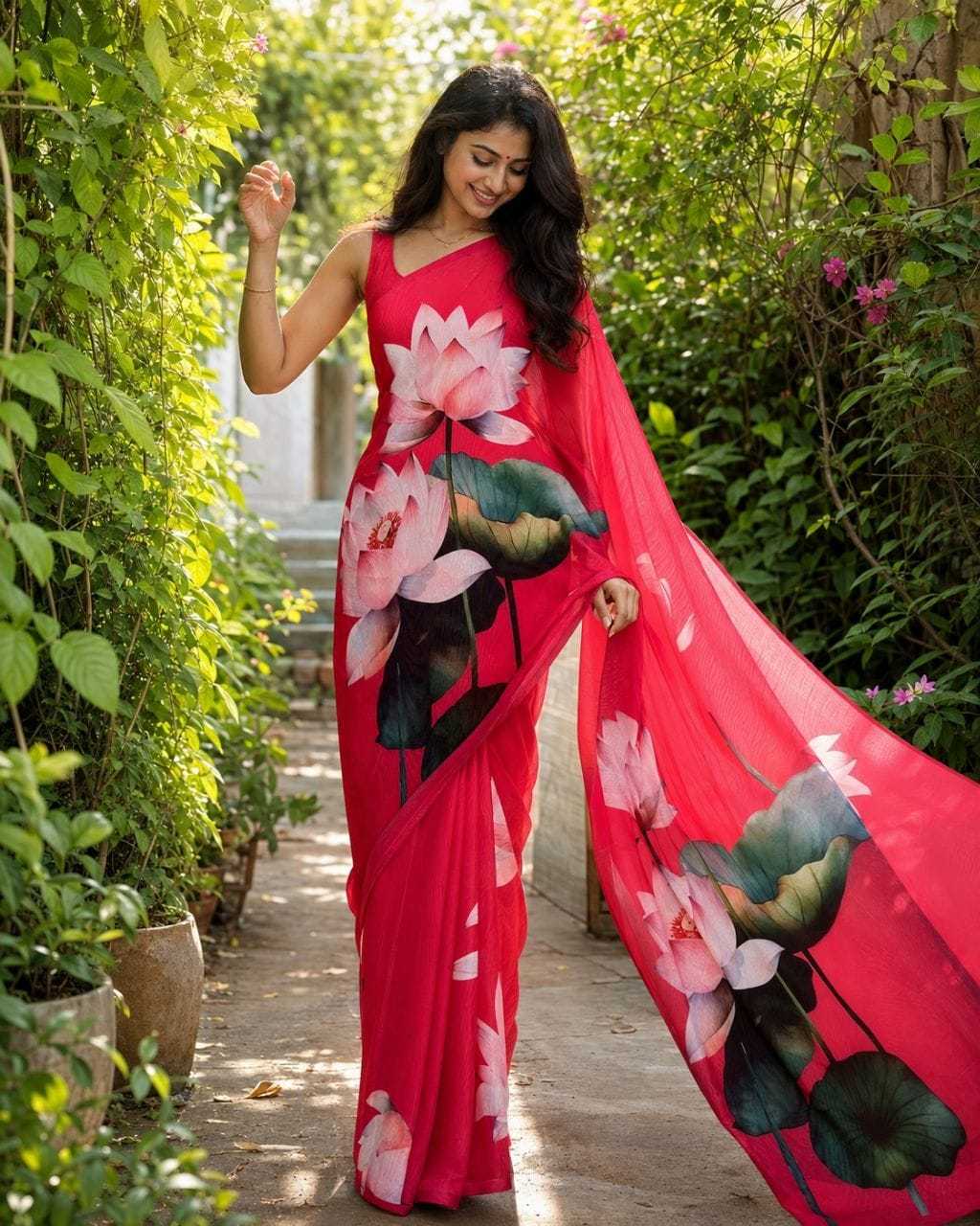 YNF Wholesale Georgette Georgette Sarees  | Surat Manufacturer