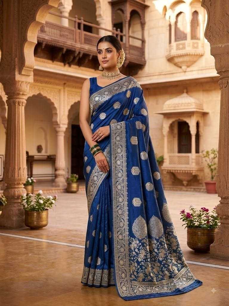 YNF Wholesale Satin Silk Jacquard Saree  | Surat Manufacturer