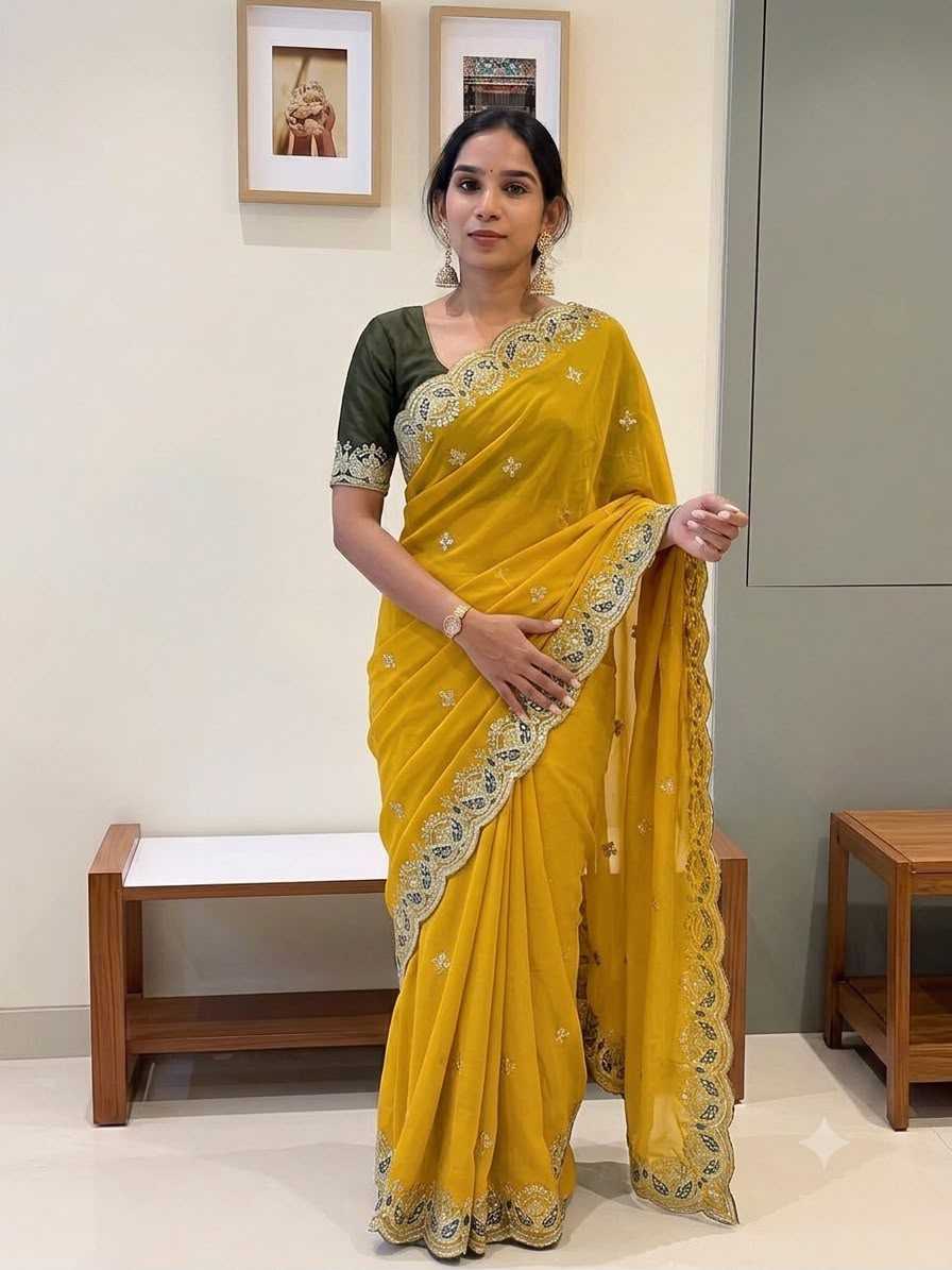 YNF Wholesale Georgette Georgette Sarees KESH610 899 | Surat Manufacturer