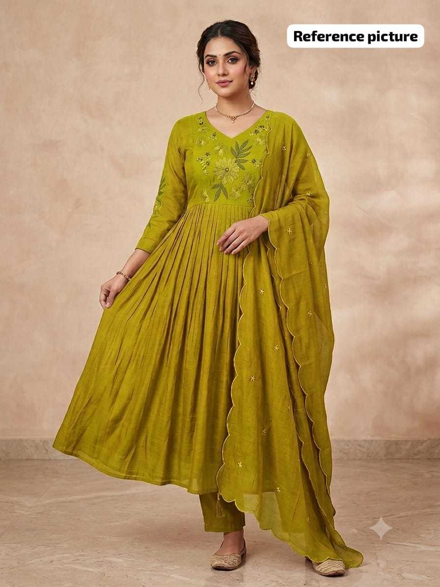 YNF Wholesale Chanderi Soft Festive Kurtis  | Surat Manufacturer