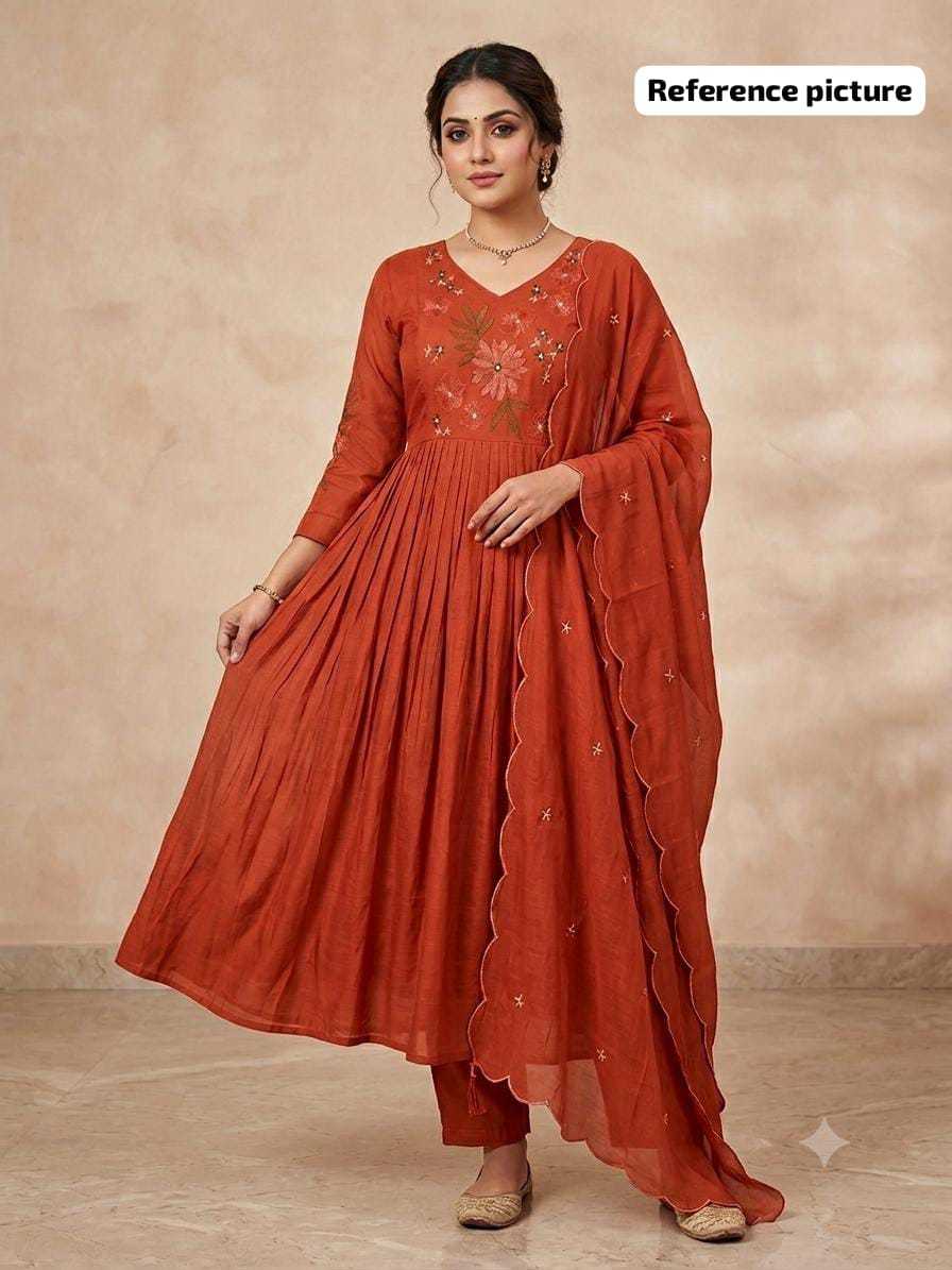 YNF Wholesale Chanderi Soft Anarkali Kurtis  | Surat Manufacturer