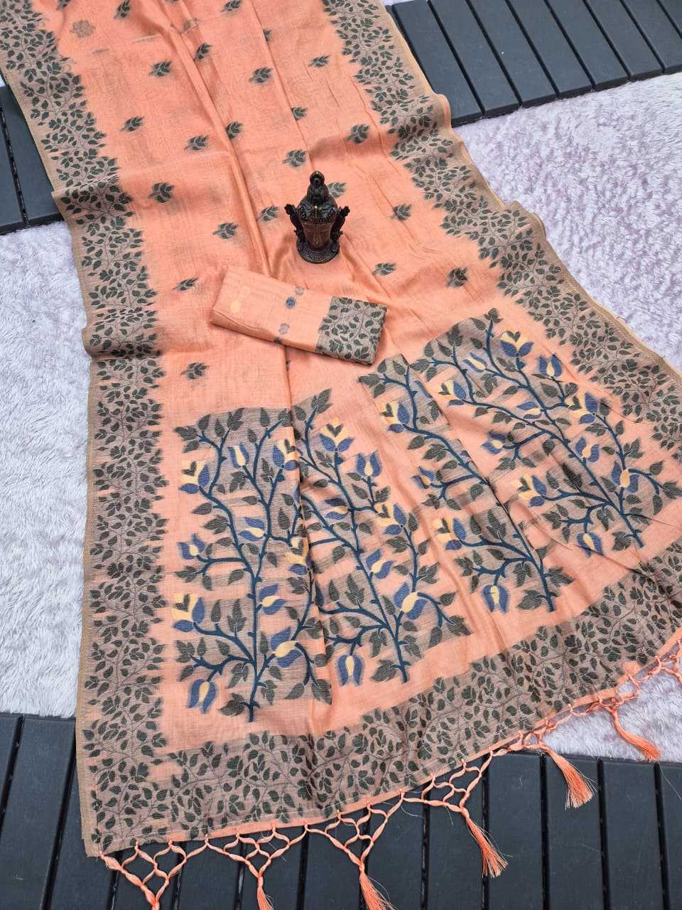 YNF Wholesale Cotton Designer Sarees KESH634 Jamdani | Surat Manufacturer