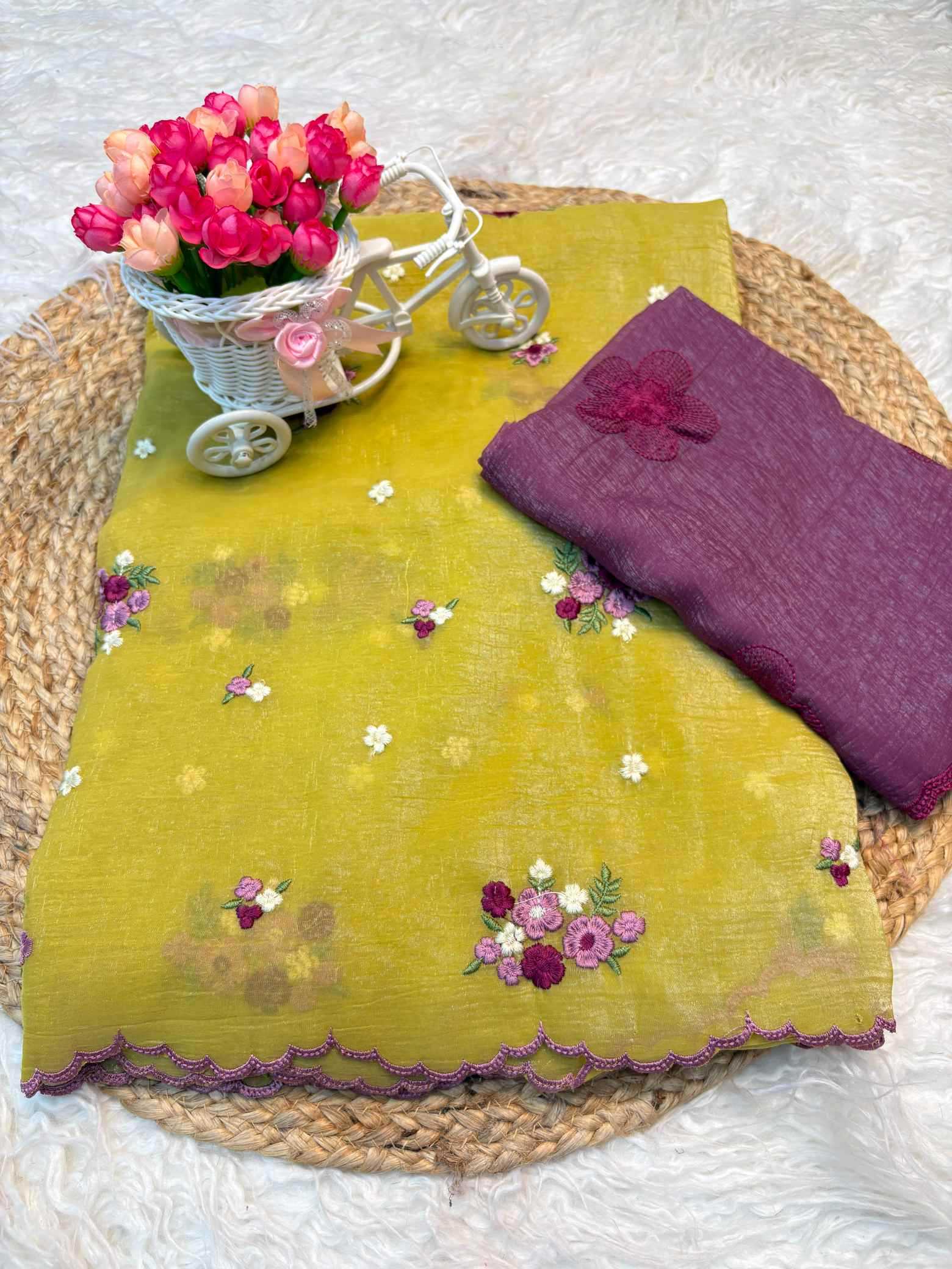 YNF Wholesale Crunchi Designer Sarees  | Surat Manufacturer