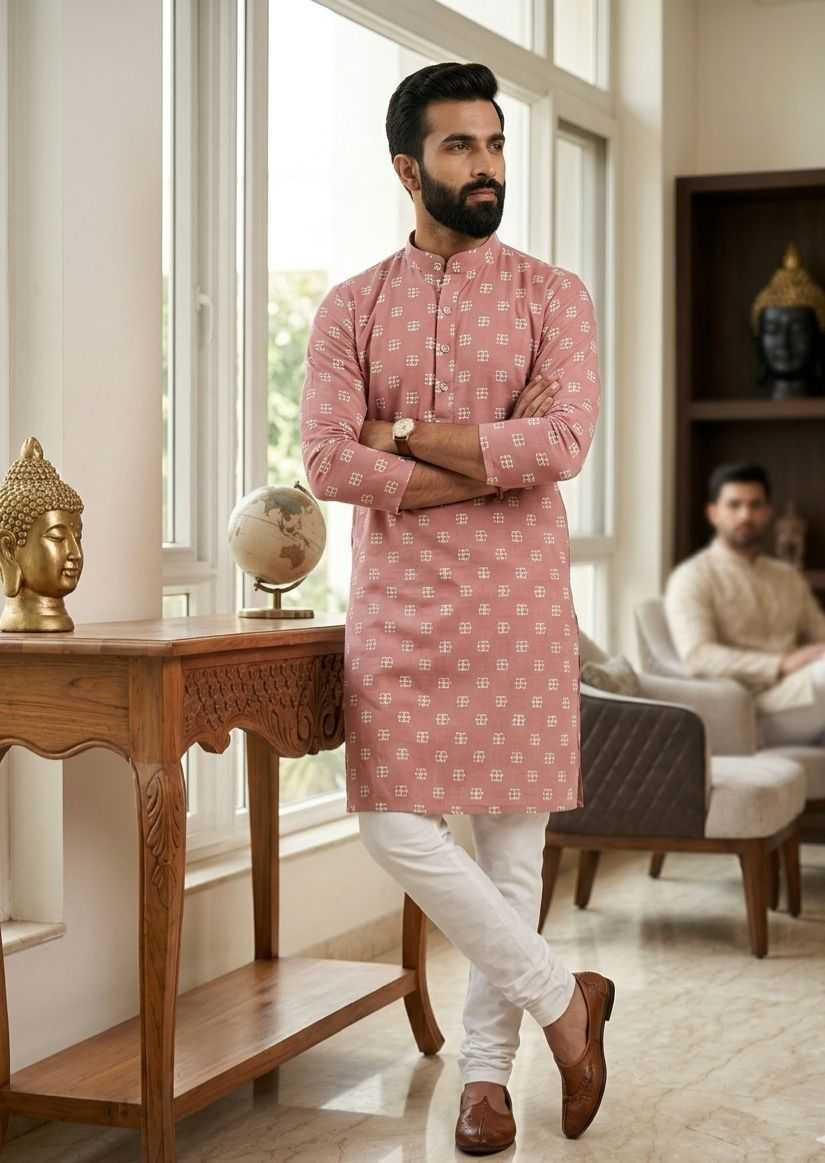 YNF Wholesale Cotton Mens Kurta Pyjama KESH650 EAV | Surat Manufacturer