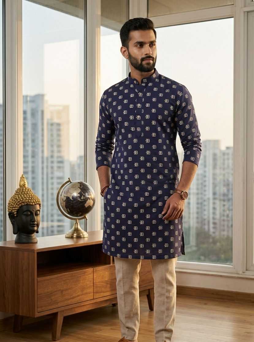 YNF Wholesale Cotton Mens Kurta Pyjama KESH650 EAV | Surat Manufacturer