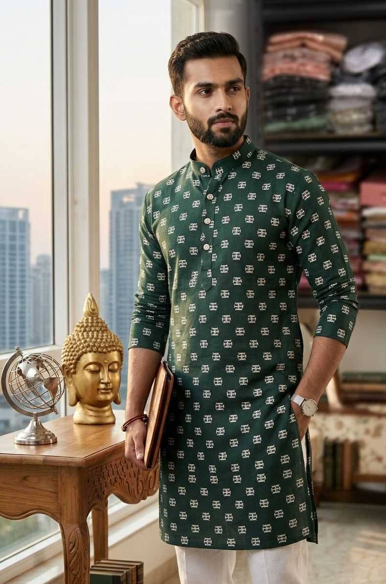 YNF Wholesale Cotton Mens Kurta Pyjama KESH650 EAV | Surat Manufacturer