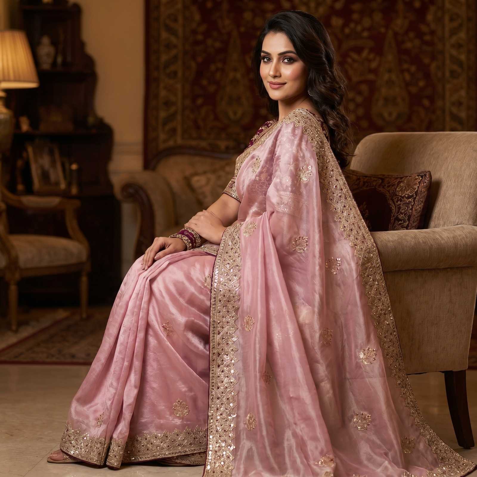 YNF Wholesale Satin Designer Sarees  | Surat Manufacturer