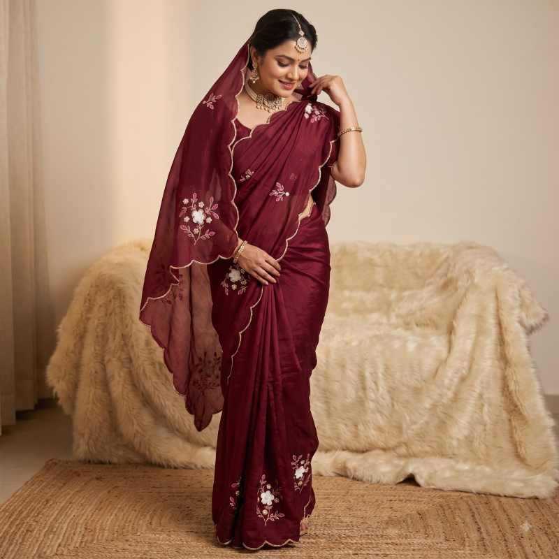 YNF Wholesale Crush Silk Designer Sarees  | Surat Manufacturer