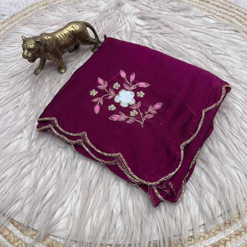 YNF Wholesale Crush Silk Designer Sarees  | Surat Manufacturer