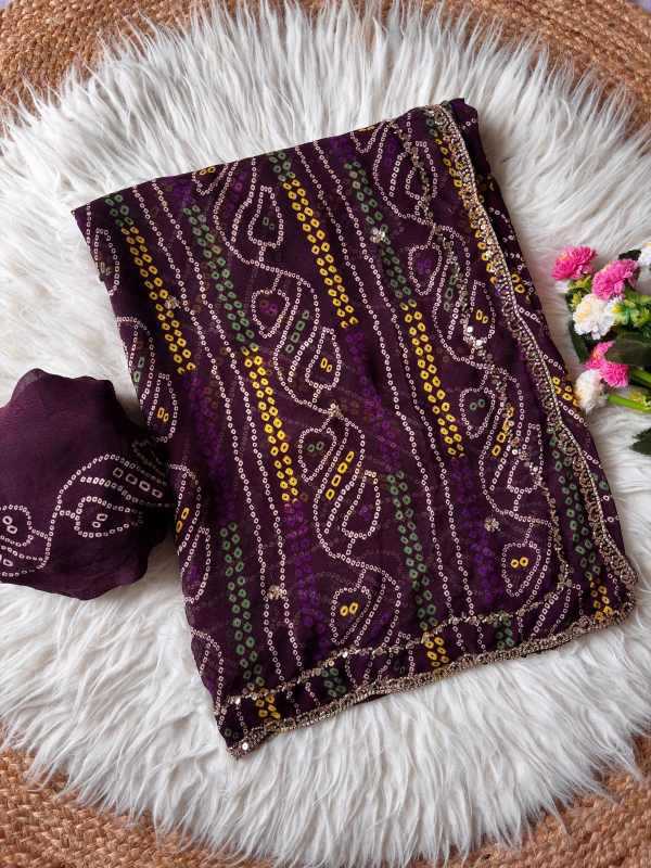 YNF Wholesale Faux Georgette Printed Sarees  | Surat Manufacturer
