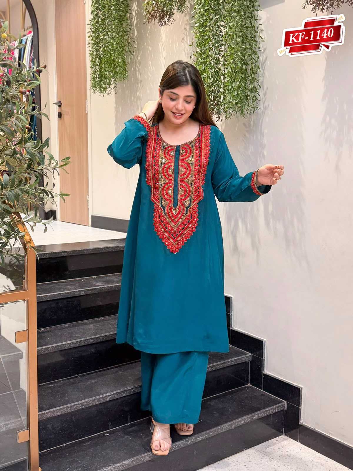 YNF Wholesale Crepe Embroidery Suits  | Surat Manufacturer