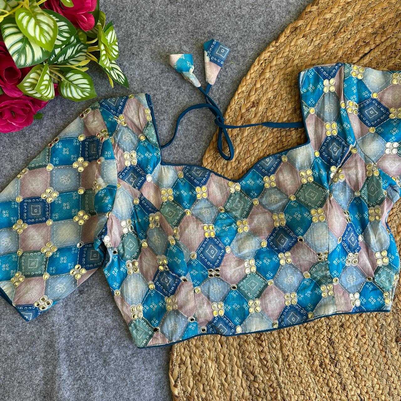 YNF Wholesale Khadi Cotton Printed Blouse KESH653 Pakhi | Surat Manufacturer