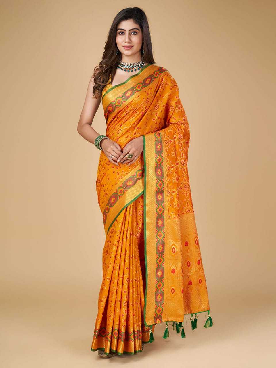 YNF Wholesale Patola Silk Lace Border Sarees  | Surat Manufacturer