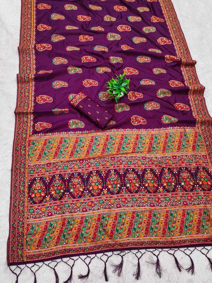 YNF Wholesale Soft Kashmiri Silk Soft Silk Sarees KESH663 Samaira | Surat Manufacturer