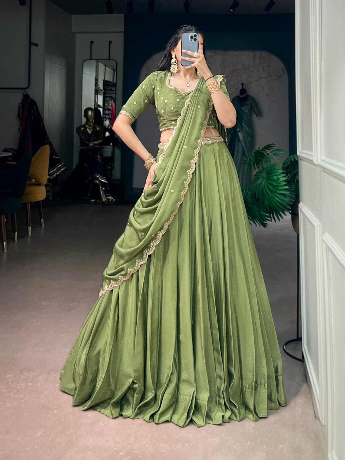 YNF Wholesale Chinon Silk Designer Lehenga KESH668 Non | Surat Manufacturer