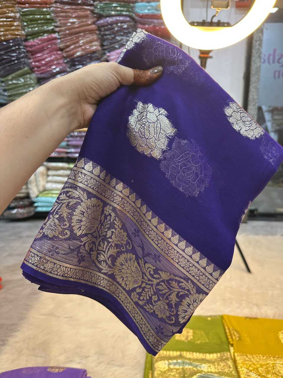 YNF Wholesale Viscose Georgette Sarees  | Surat Manufacturer