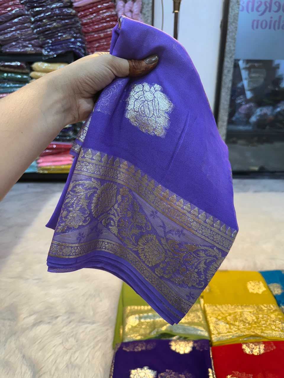 YNF Wholesale Viscose Georgette Sarees  | Surat Manufacturer