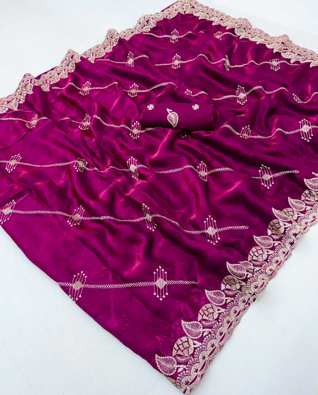 YNF Wholesale Space Silk Designer Silk Sarees  | Surat Manufacturer