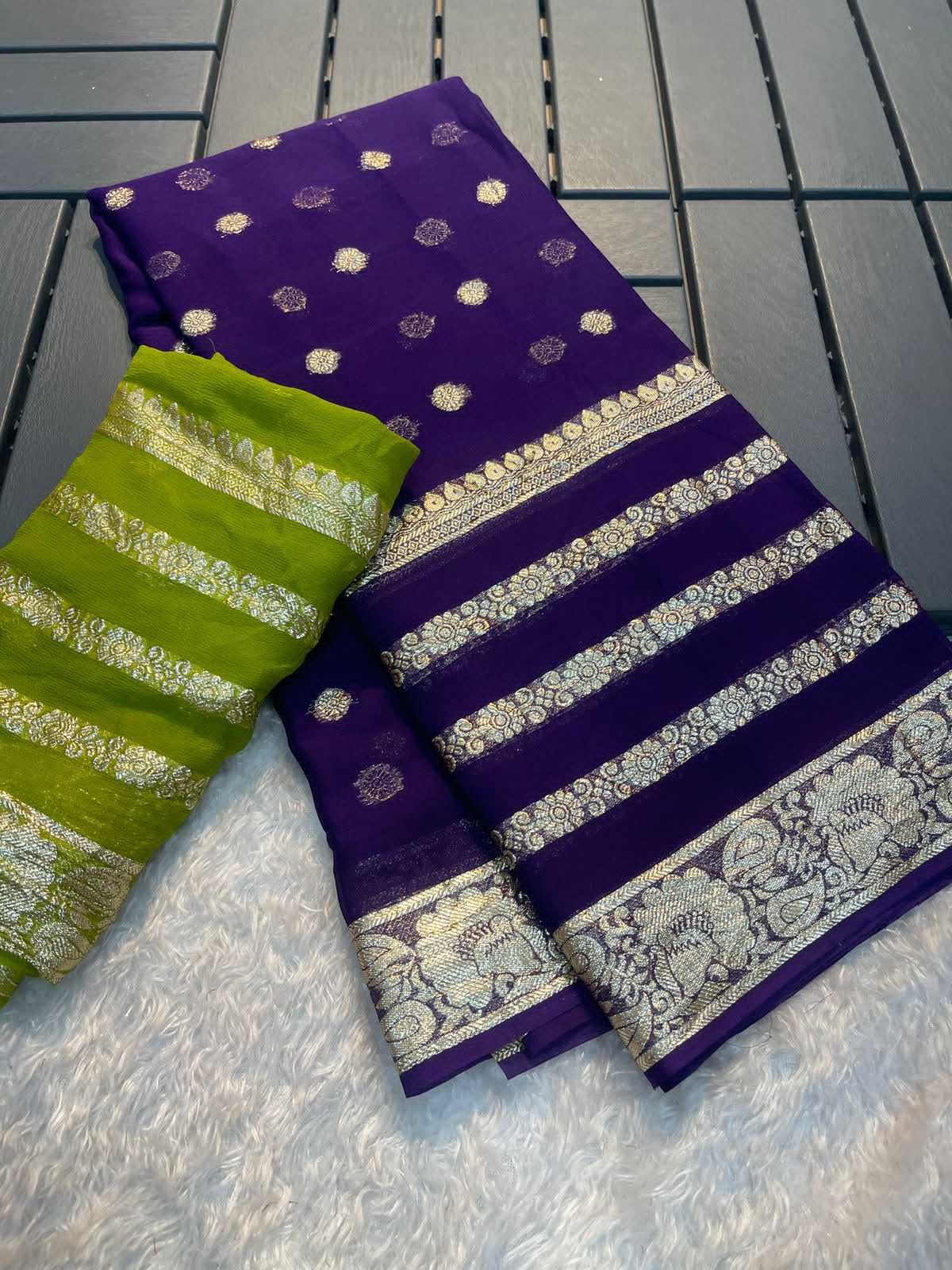 YNF Wholesale Georgette Ready To Wear Sarees KESH671 Avantika | Surat Manufacturer