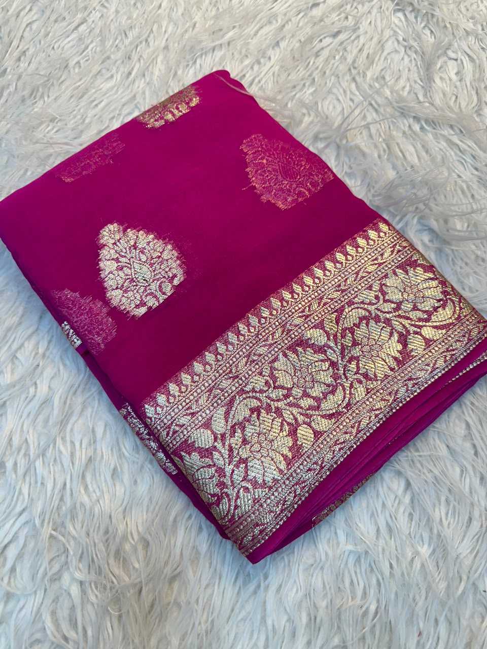 YNF Wholesale Georgette Ready To Wear Sarees KESH671 Devika | Surat Manufacturer