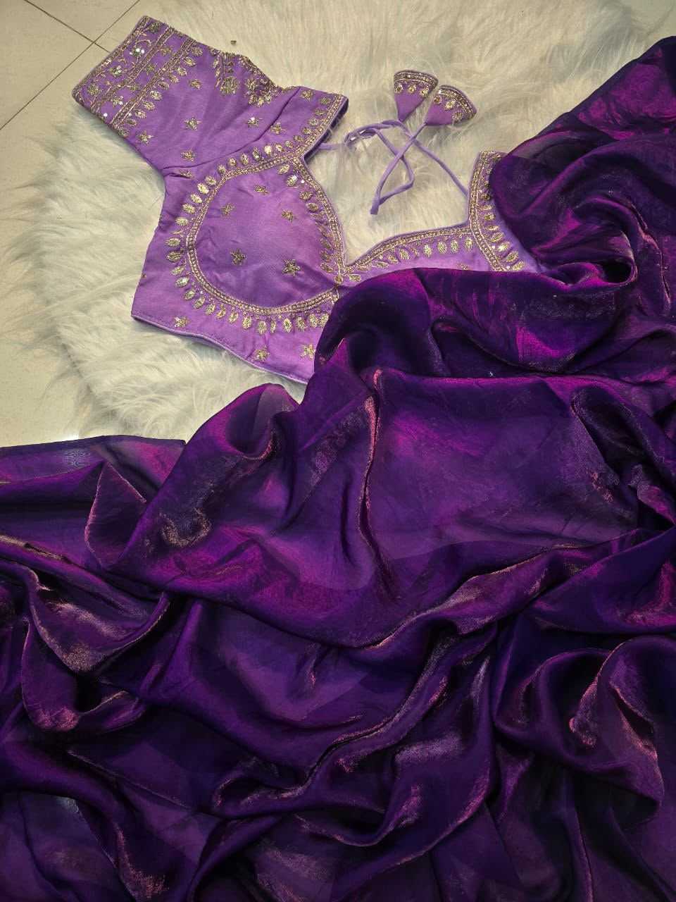 YNF Wholesale Space Silk Chanderi Sarees  | Surat Manufacturer