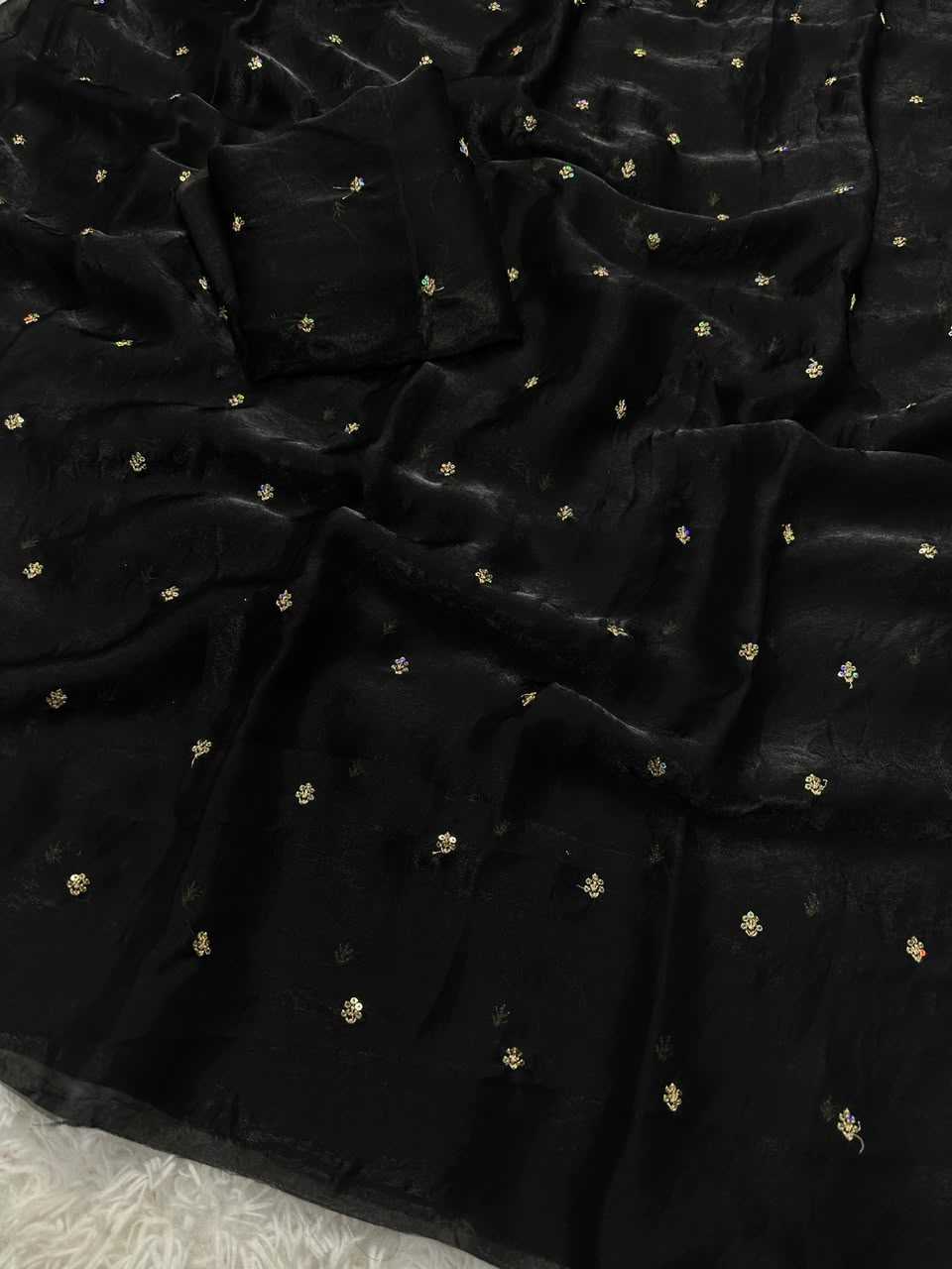 YNF Wholesale Space Silk Sequence Sarees  | Surat Manufacturer