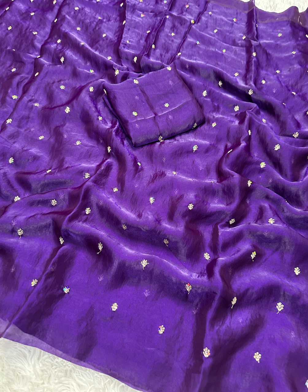 YNF Wholesale Space Silk Sequence Sarees  | Surat Manufacturer