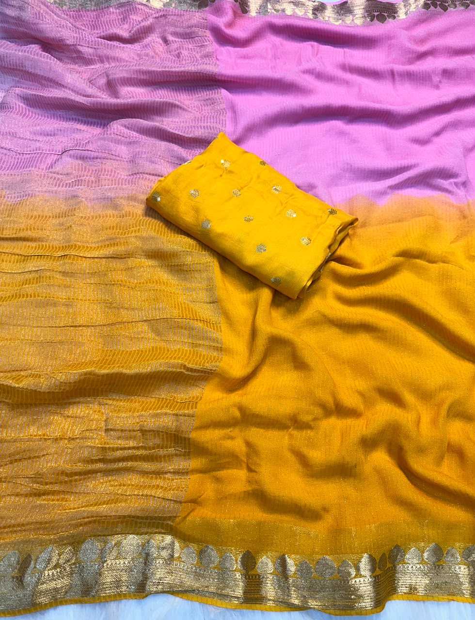 YNF Wholesale Georgette Designer Sarees  | Surat Manufacturer