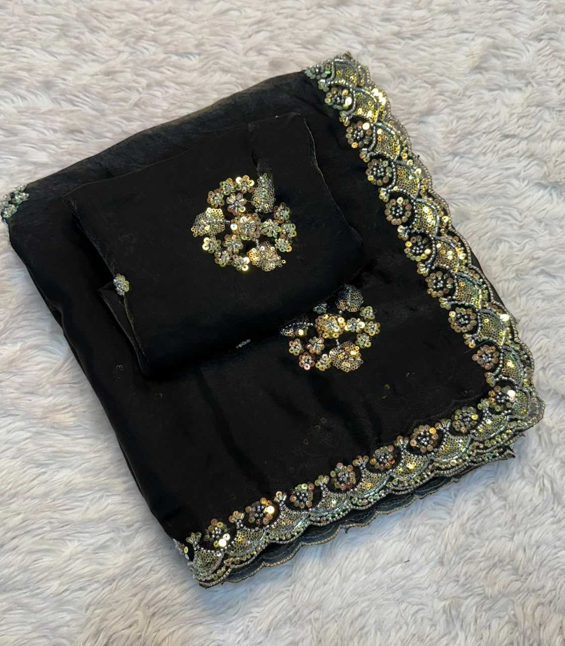YNF Wholesale FENDY Sequin Sarees  | Surat Manufacturer