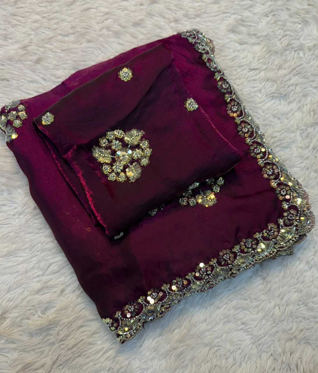 YNF Wholesale FENDY Sequin Sarees  | Surat Manufacturer