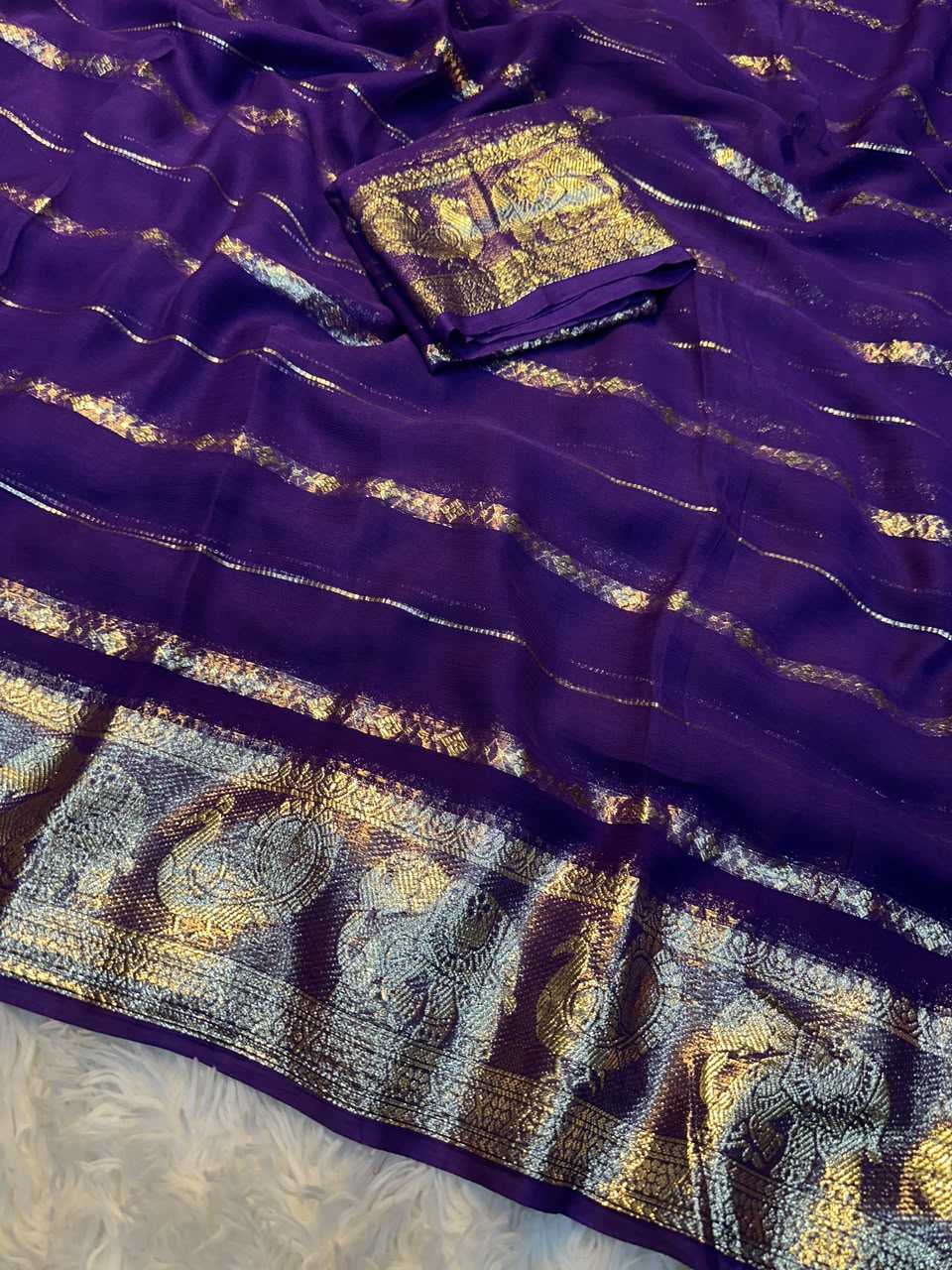 YNF Wholesale Georgette Designer Sarees KESH671 Purvi | Surat Manufacturer