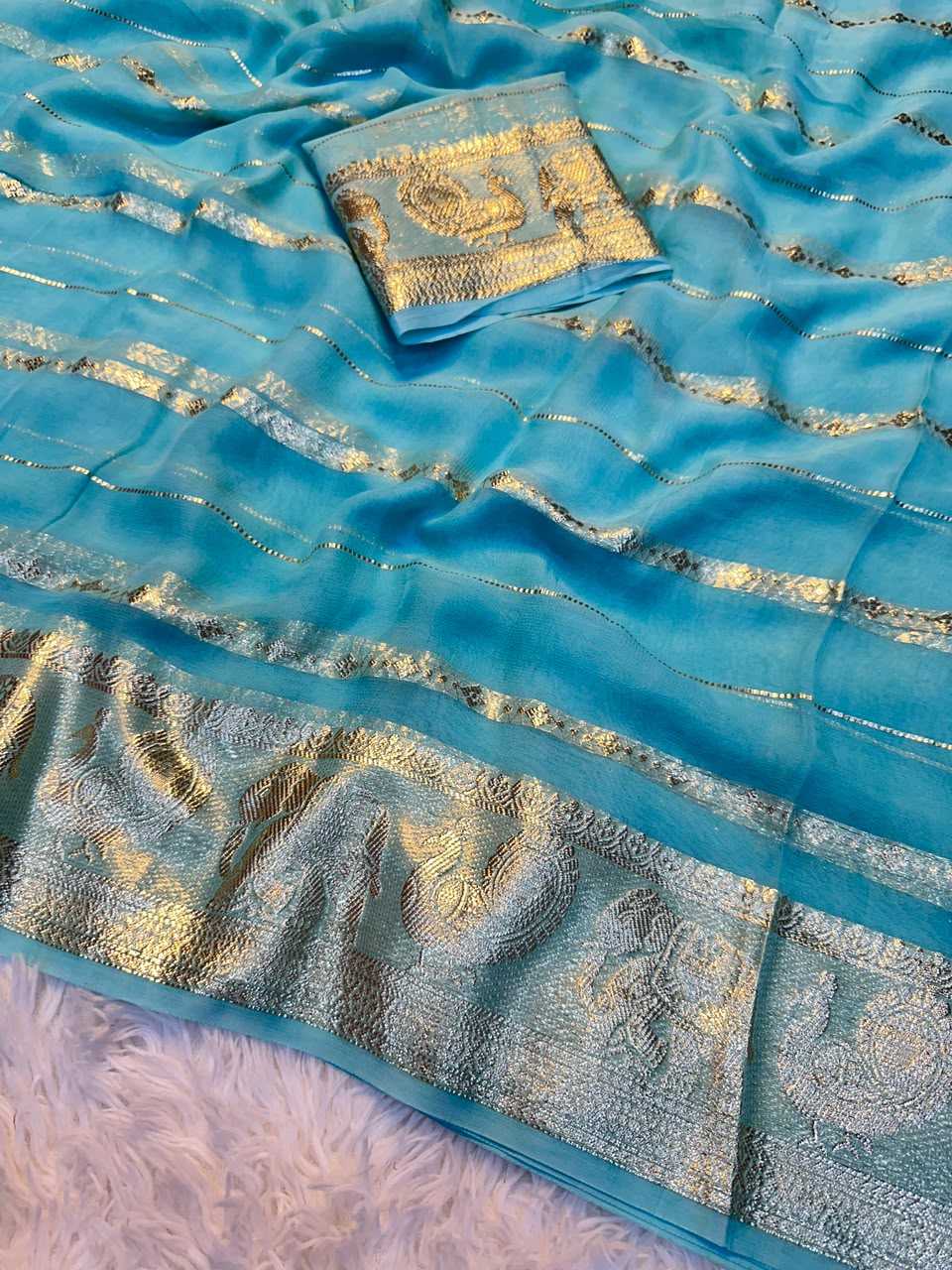 YNF Wholesale Georgette Designer Sarees KESH671 Purvi | Surat Manufacturer