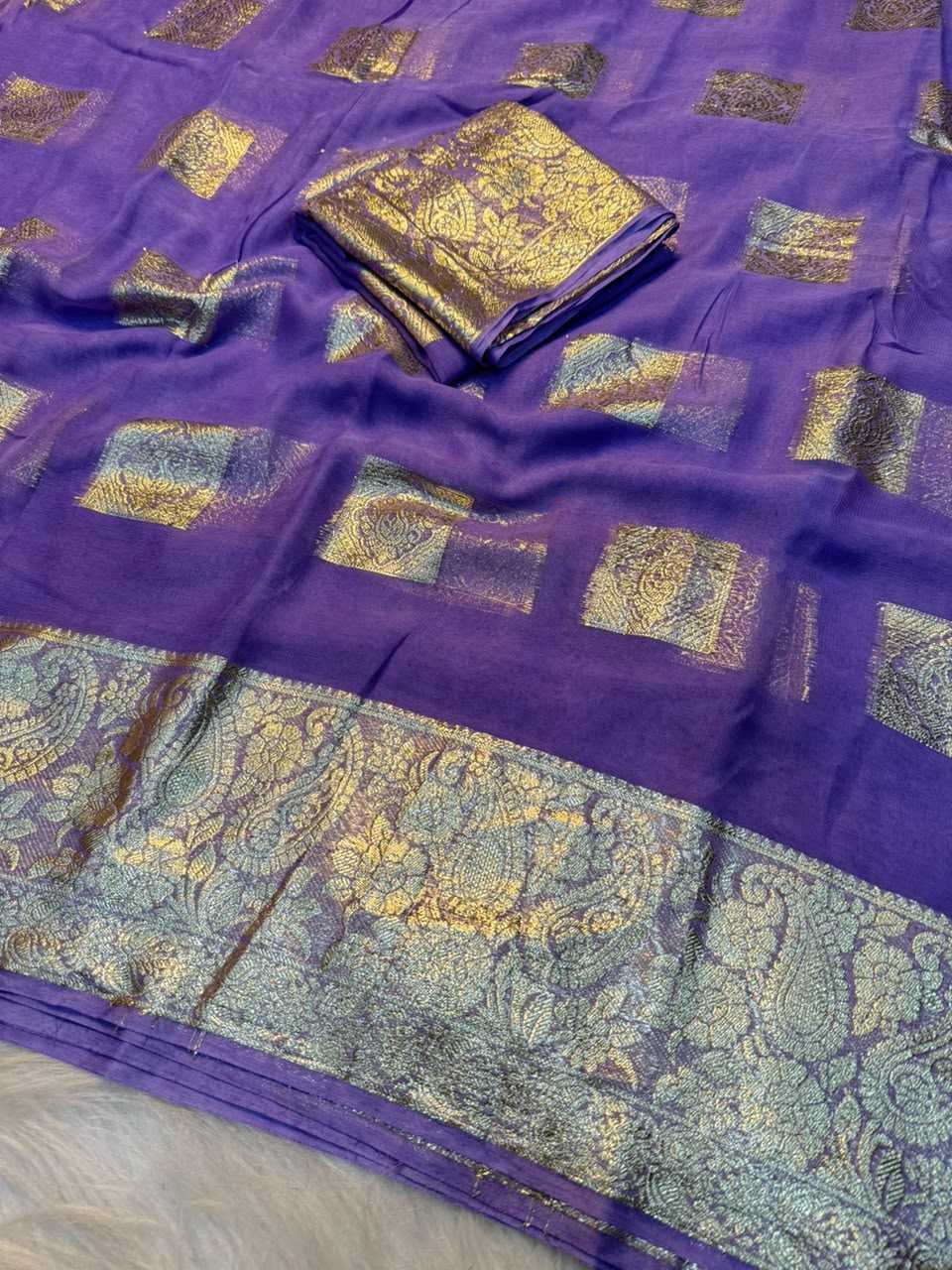 YNF Wholesale Georgette Fancy Sarees  | Surat Manufacturer