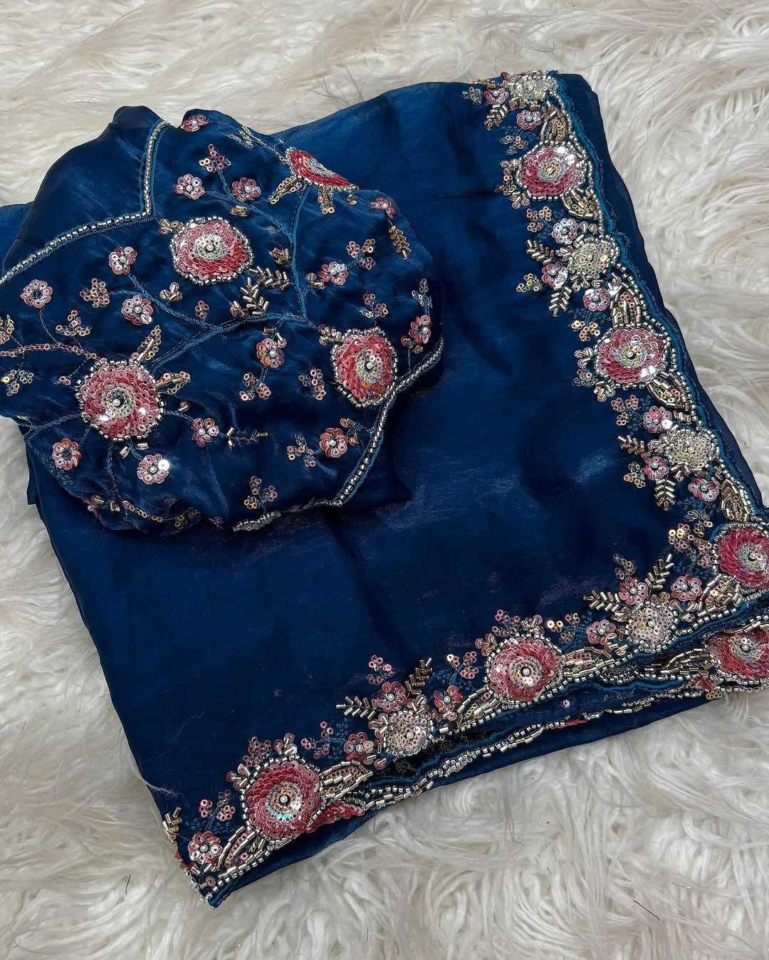 YNF Wholesale Fancy Sequin Sarees  | Surat Manufacturer