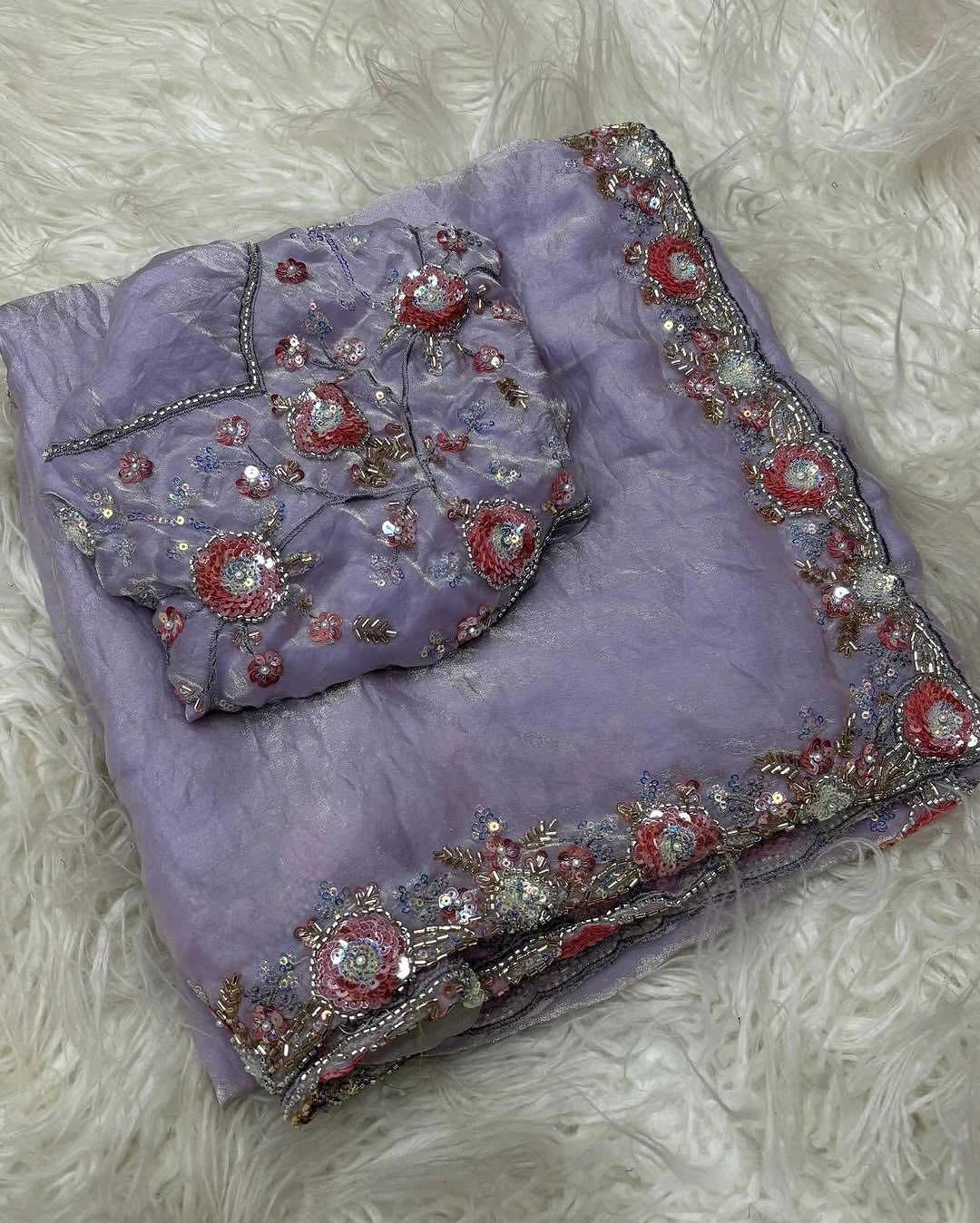 YNF Wholesale Fancy Sequin Sarees  | Surat Manufacturer
