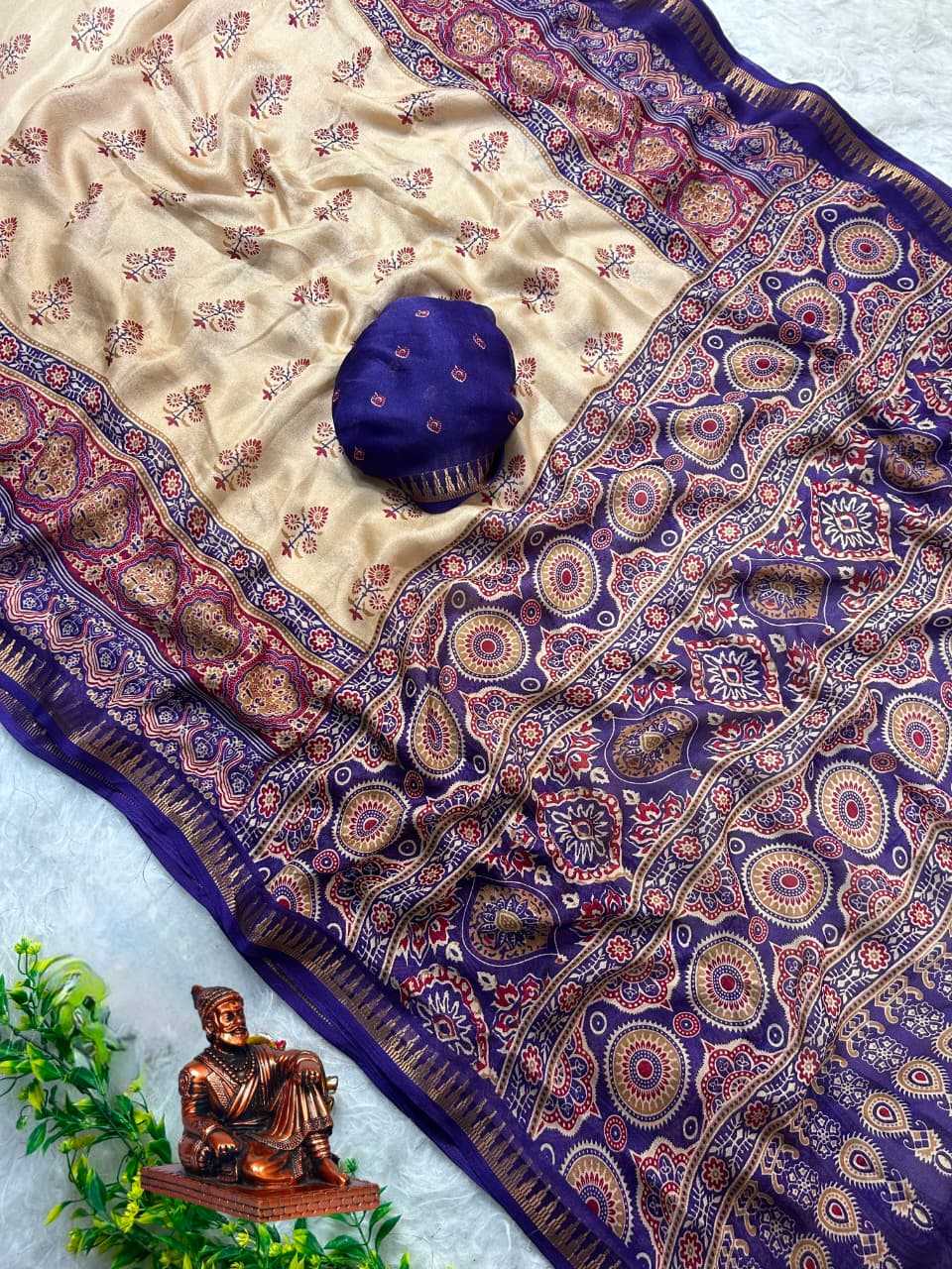 YNF Wholesale Fancy Designer Sarees KESH673 Bentex Ajrakh | Surat Manufacturer
